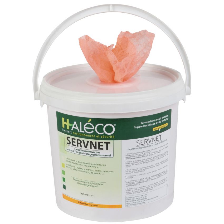 Lingettes nettoyantes Servnet® hypoallergéniques