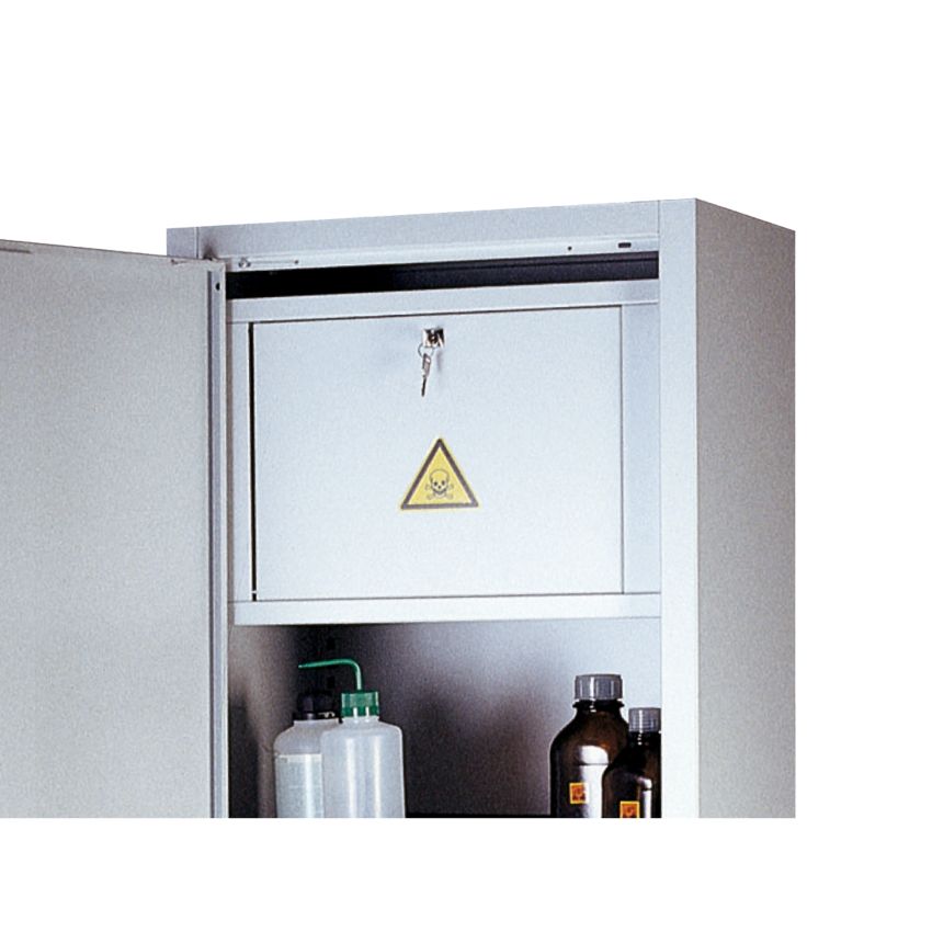 Coffre de sécurité acier pour armoire chimique, 55 litres