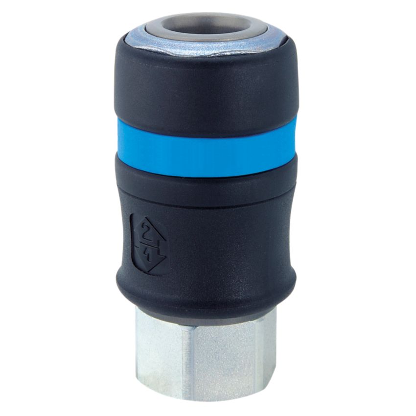 Raccord rapide de sécurité 1/2  G F pour air comprimé Prevost