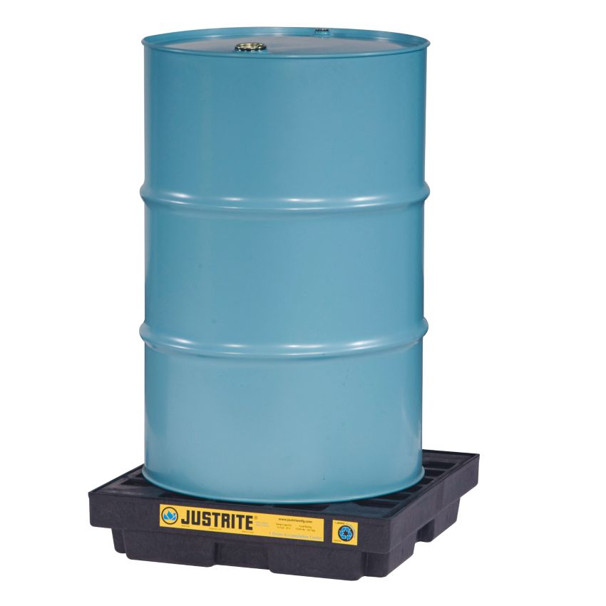 Plateforme de rétention polyéthylène éco-conçu 1 fût, 45 L Justrite EcoPolyblend