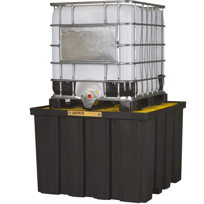 Bac de rétention polyéthylène éco-conçu 1 cubitainer, 1250 L Justrite EcoPolyblend