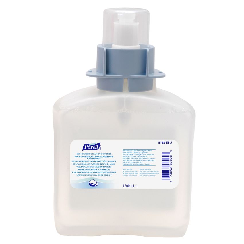 Lot 3 cartouches mousse hydroalcoolique dermo-nourissante Purell®, 1,2 L Purell