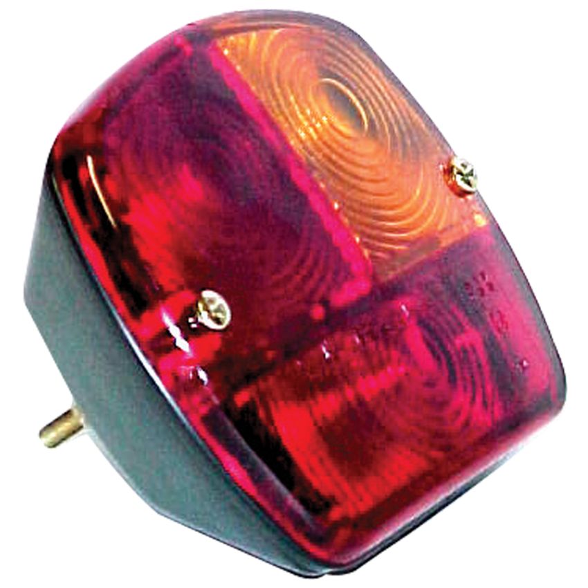Feu halogène de gabarit arrière gauche rouge avec clignotant orange et éclaireur de plaque ABL Lights