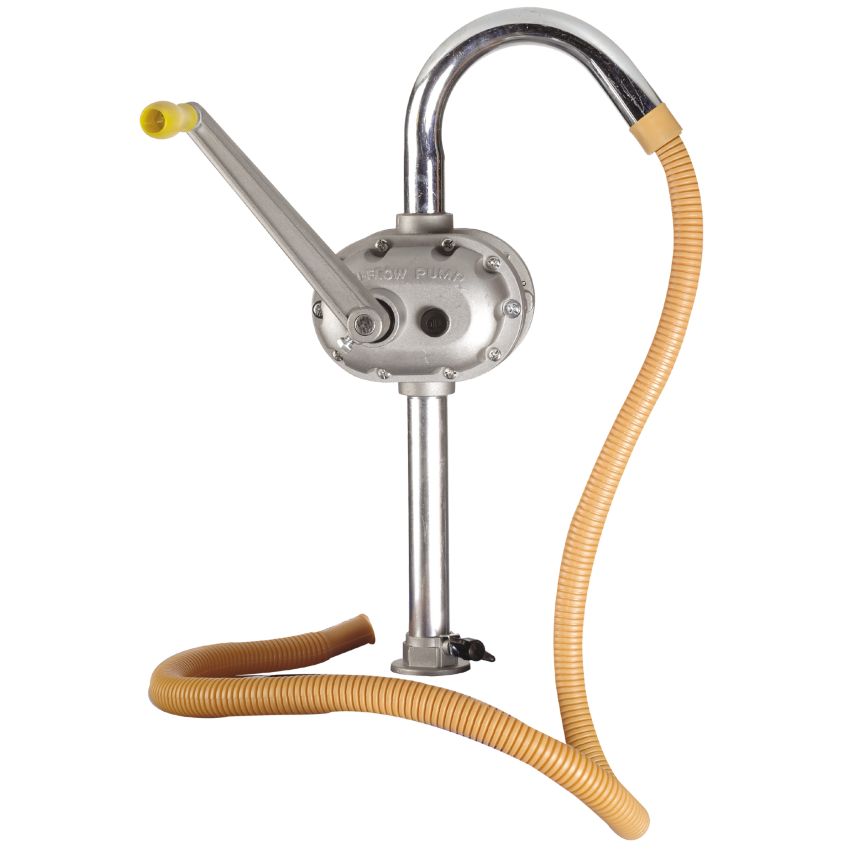 <strong>Pompe manuelle</strong> rotative hauts débits en aluminium 100 L/min