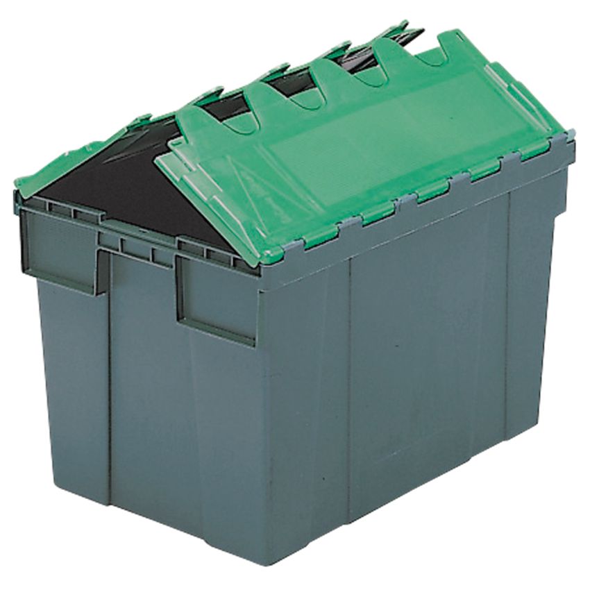 Bac gerbable emboîtable à couvercle solidaire, 65 litres Linpac Allibert