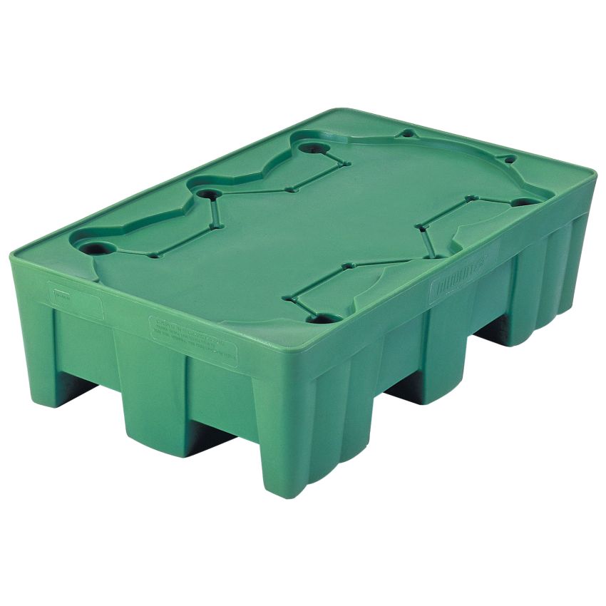 Palette de rétention polyéthylène 2 fûts, 215 litres Linpac Allibert