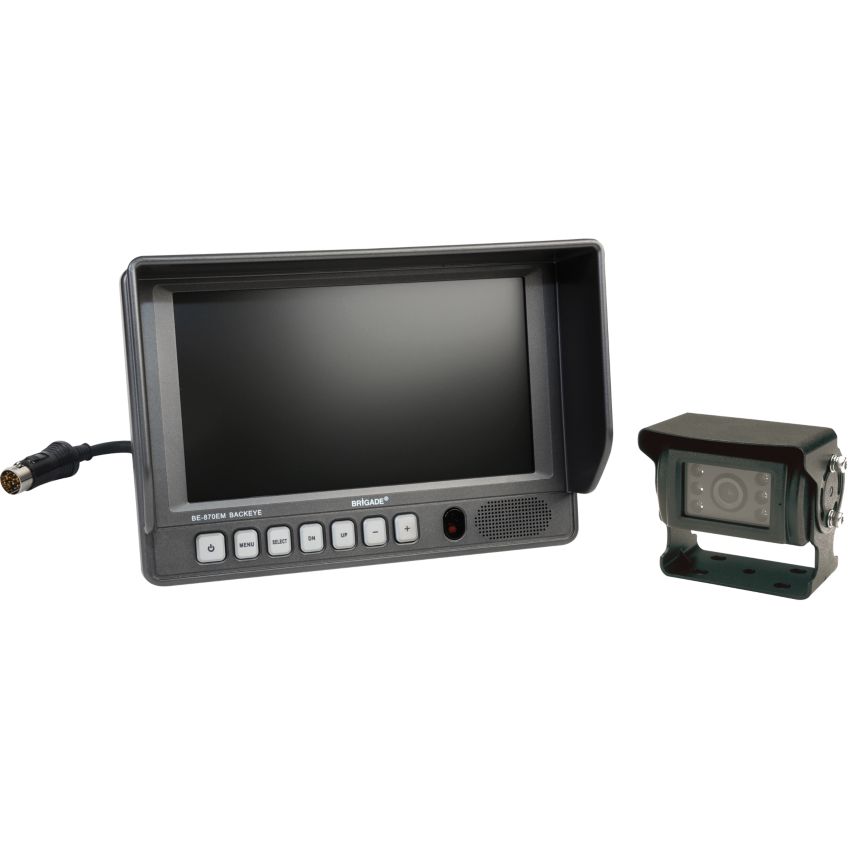 Système vidéo de recul LCD couleurs 7  spécial camions articulés Brigade