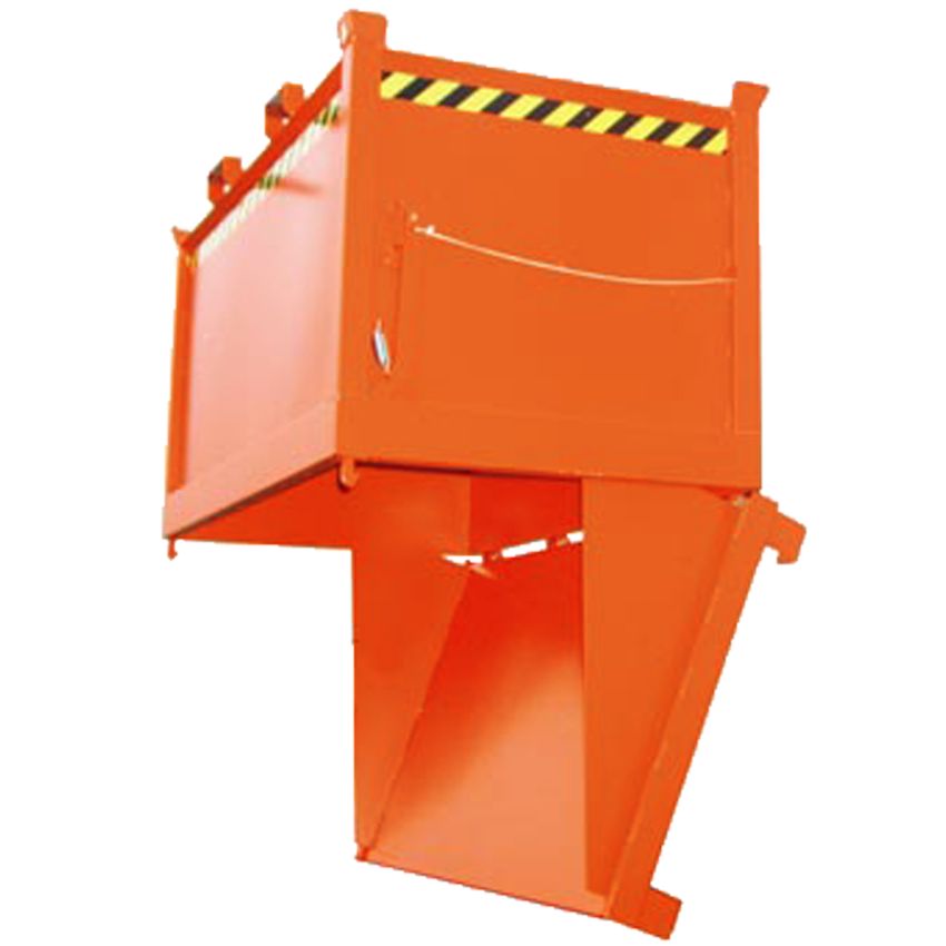 <strong>Benne à fond ouvrant</strong> cubique et gerbable 2000 litres