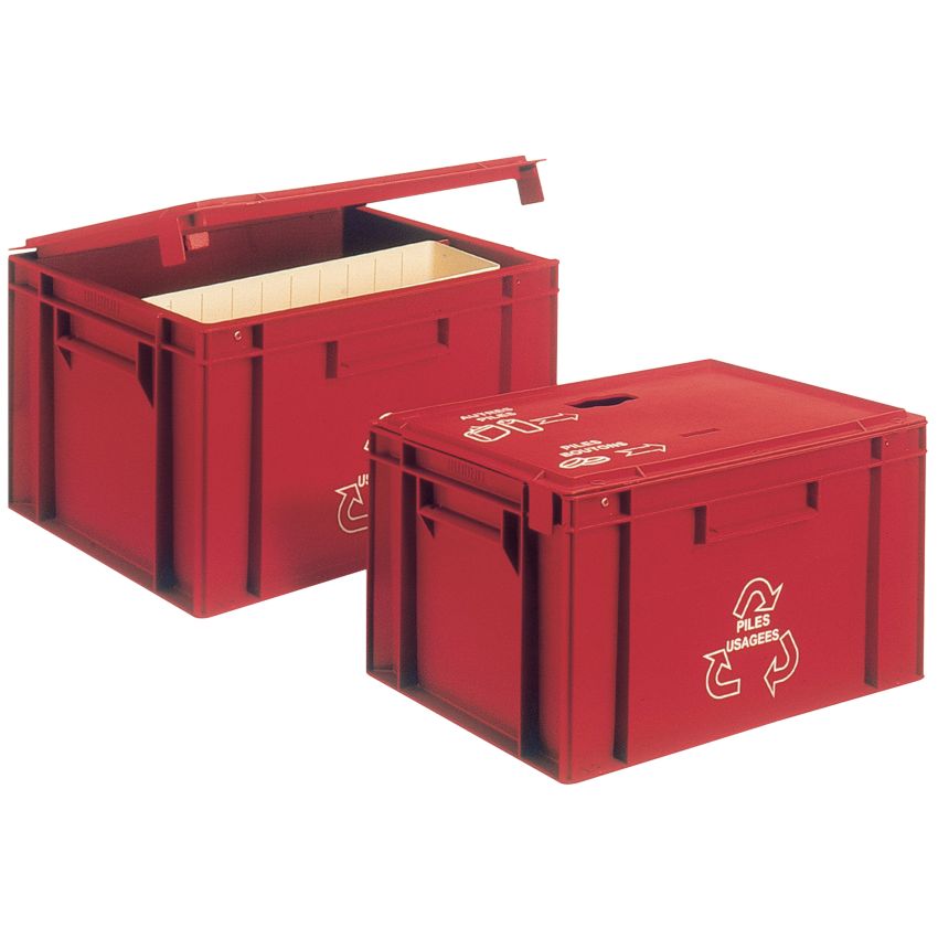 Bac plastique collecteur de piles 15 litres Linpac Allibert