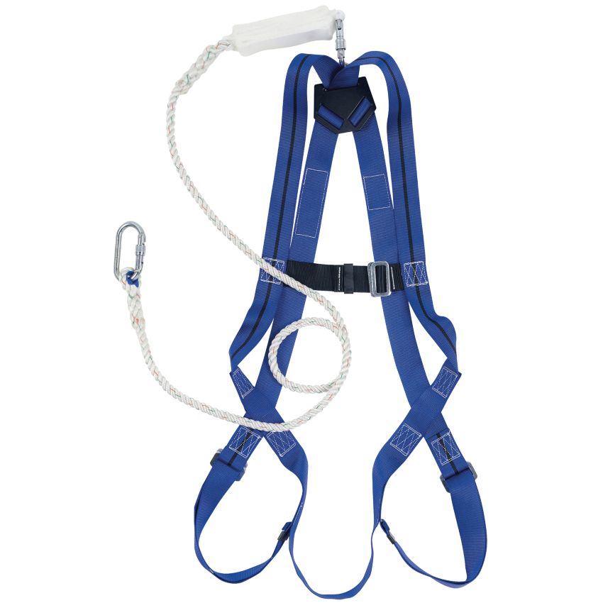 Kit antichute avec harnais 1 point et longe en corde Miller