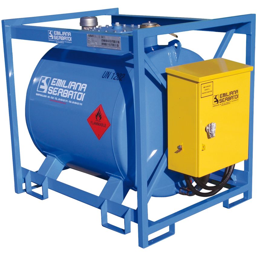 Cuve de transport gasoil acier équipée 620 L Emiliana Serbatoi