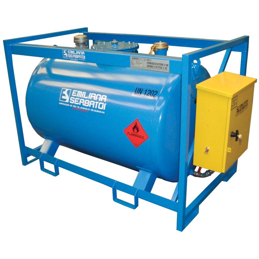 Cuve de transport gasoil acier équipée 910 L Emiliana Serbatoi