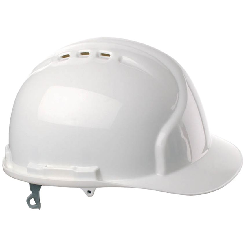 Casque de chantier Mk7 avec lunettes rétractables et aérations latérales JSP
