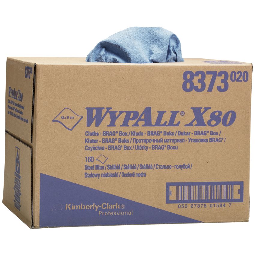 Chiffons bleus Wypall® X80 pour essuyage difficile Kimberly-Clark