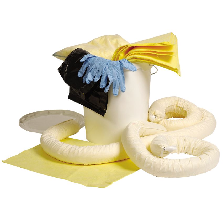 Seau d'intervention produits chimiques, 20 L Pollukit