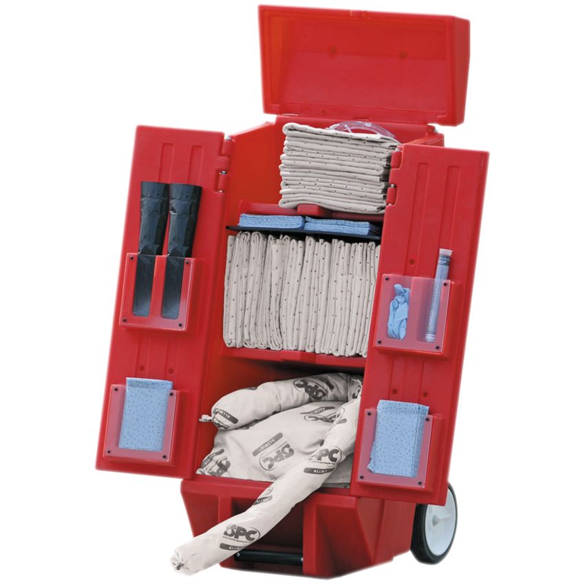 Chariot d'intervention hydrocarbures, 90 L Pollukit