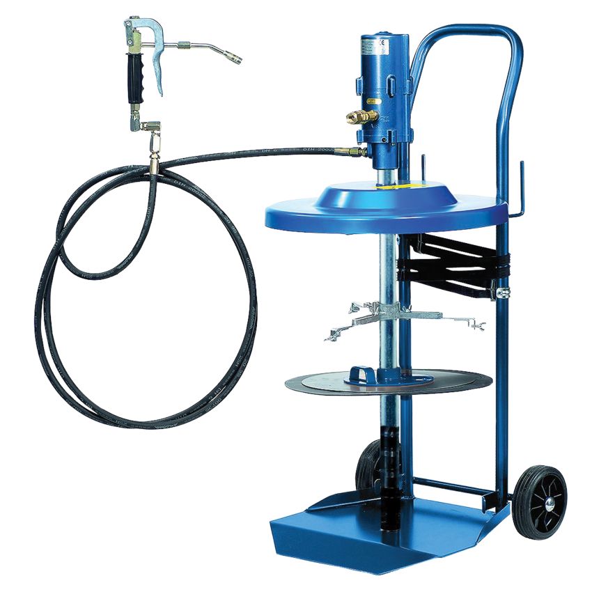 Ensemble pneumatique mobile de distribution de graisse pour tonnelets, 50 : 1 Pressol