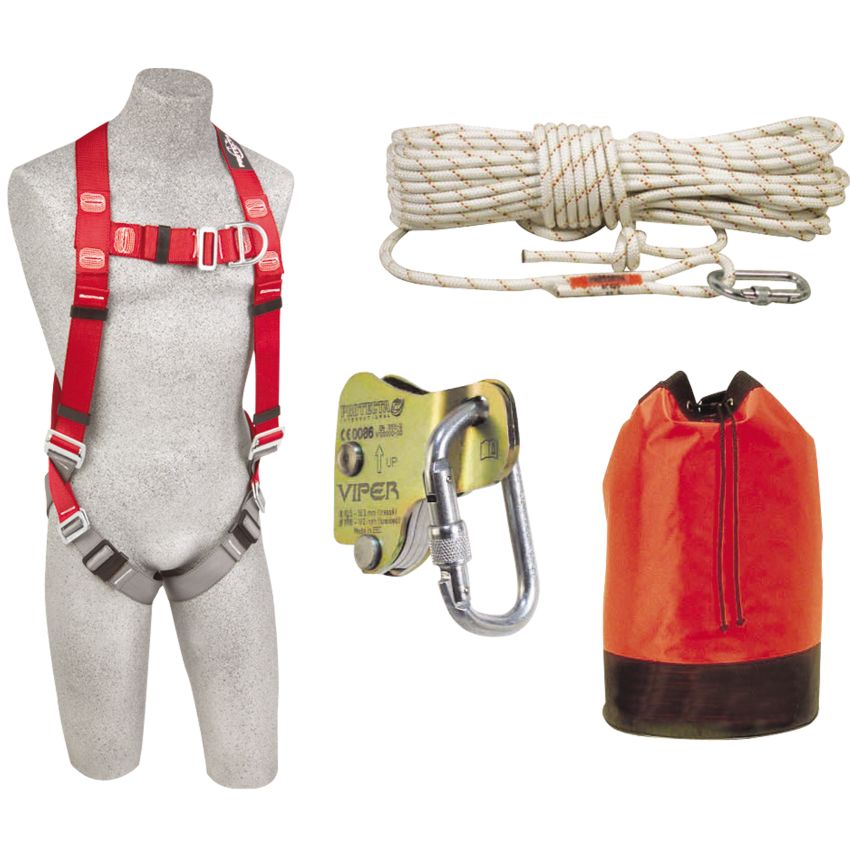 Kit antichute pour travaux en hauteur avec déplacements verticaux Protecta