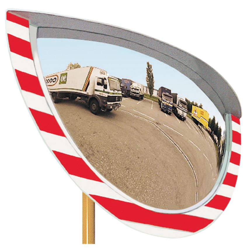 Miroir industrie intérieur/extérieur avec cadre, 1050 x 600 mm Vialux