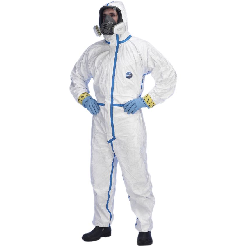 Combinaison de protection chimique Cat. III Types 6, 5 et 4 Tyvek® Classic Plus Dupont Tyvek