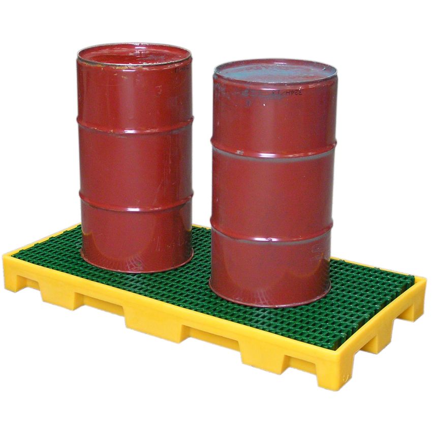 Plate-forme de rétention polyéthylène 2 fûts, 60 litres EMP