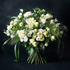 No.1 Premium White Rose & Lisianthus Bouquet                                                                                    
