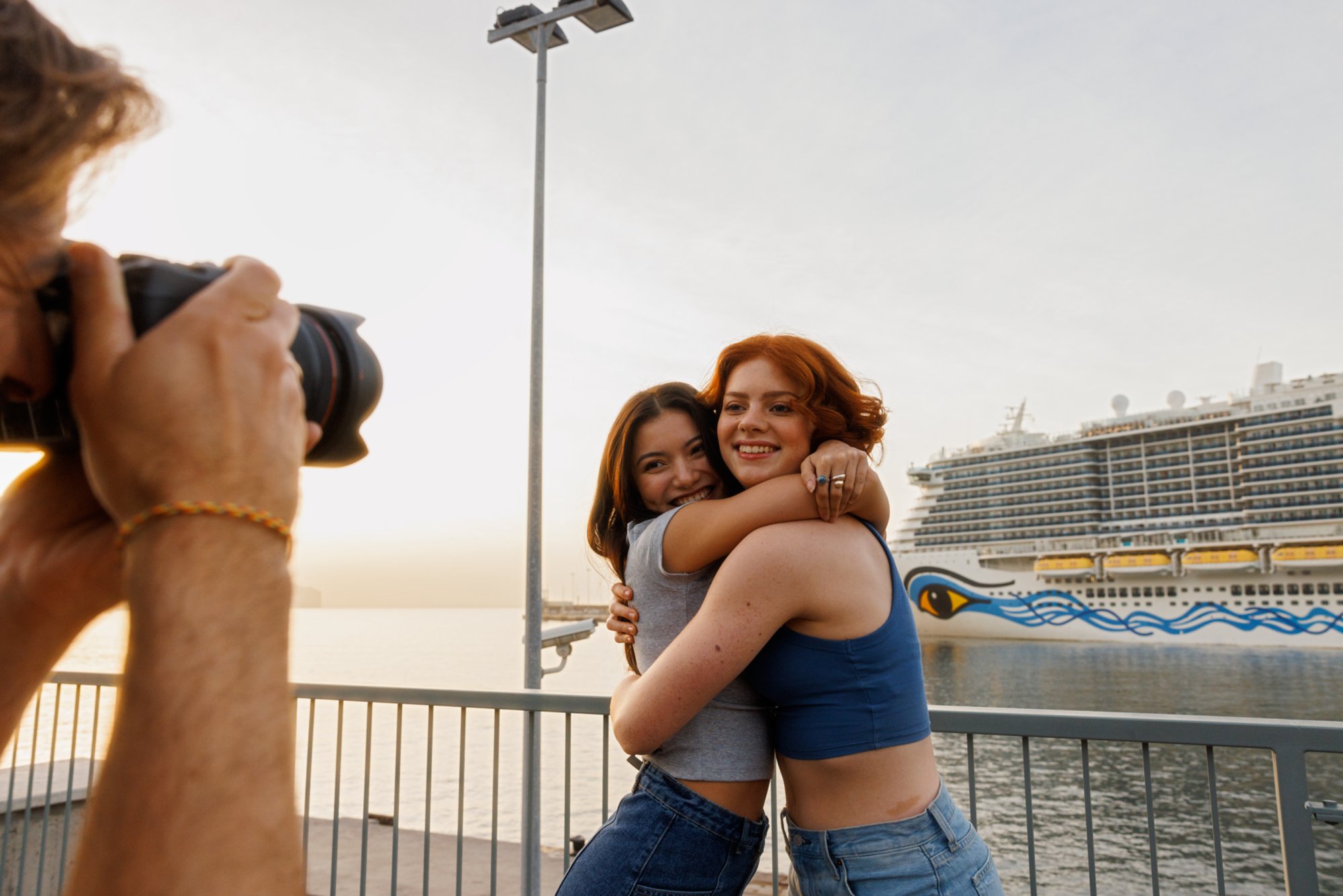 Freunde werden fotografiert von Pixels 