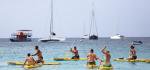 Stand-Up-Paddling am Strand von Las Teresitas