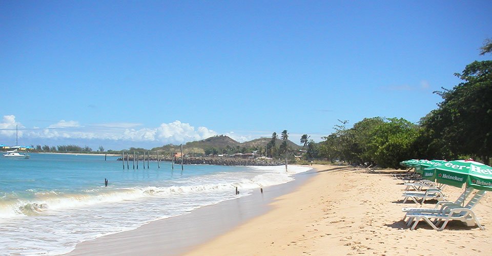Entspannen am Strand der Rodney Bay