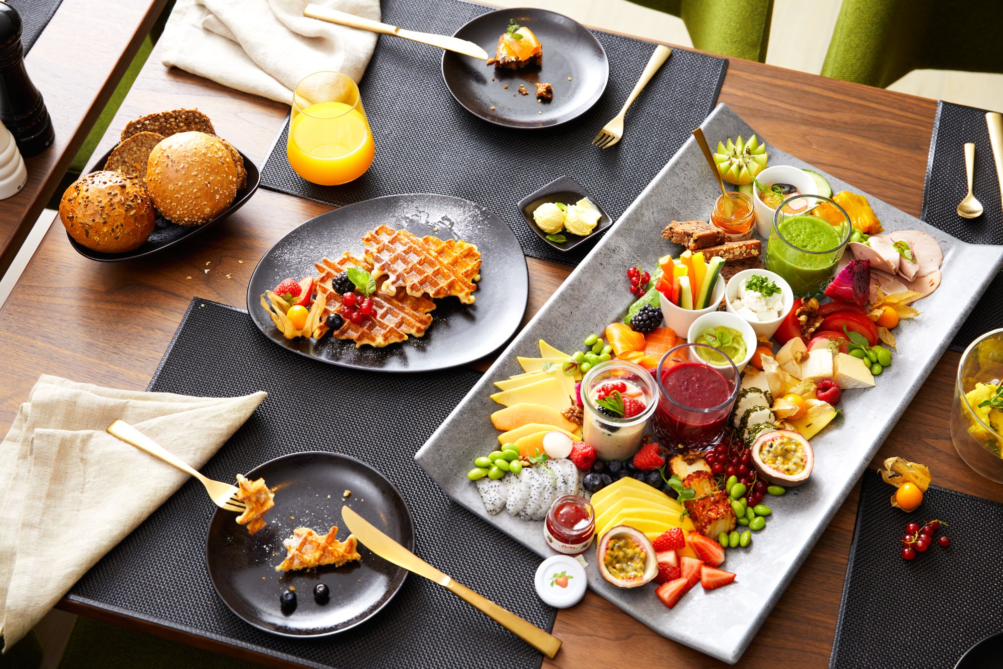 Frühstück im veganen Restaurant