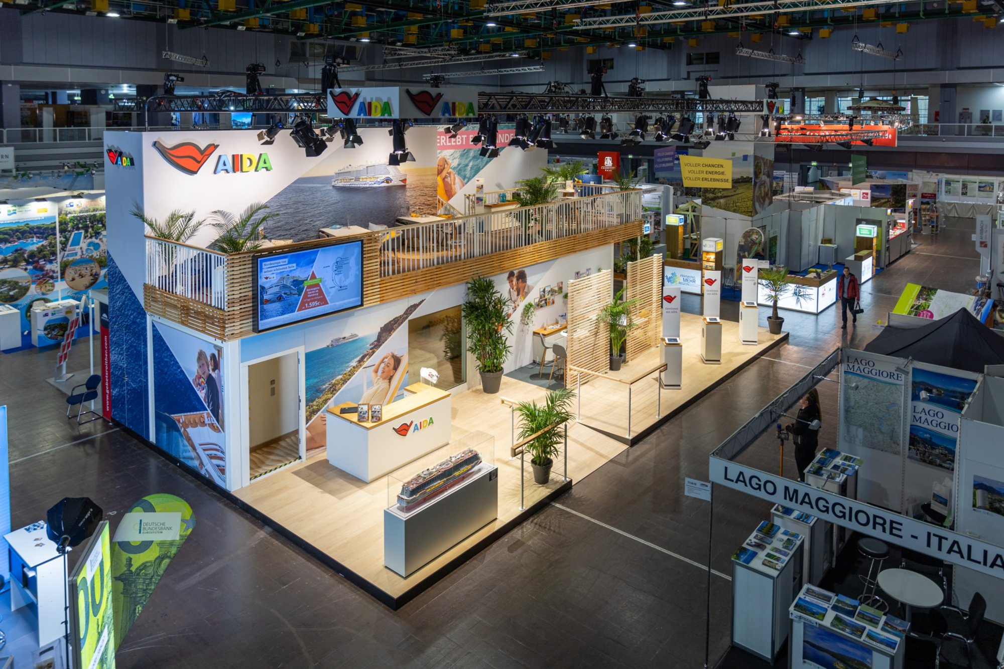 AIDA Showkabine bei der Freizeit, Touristik und Garten