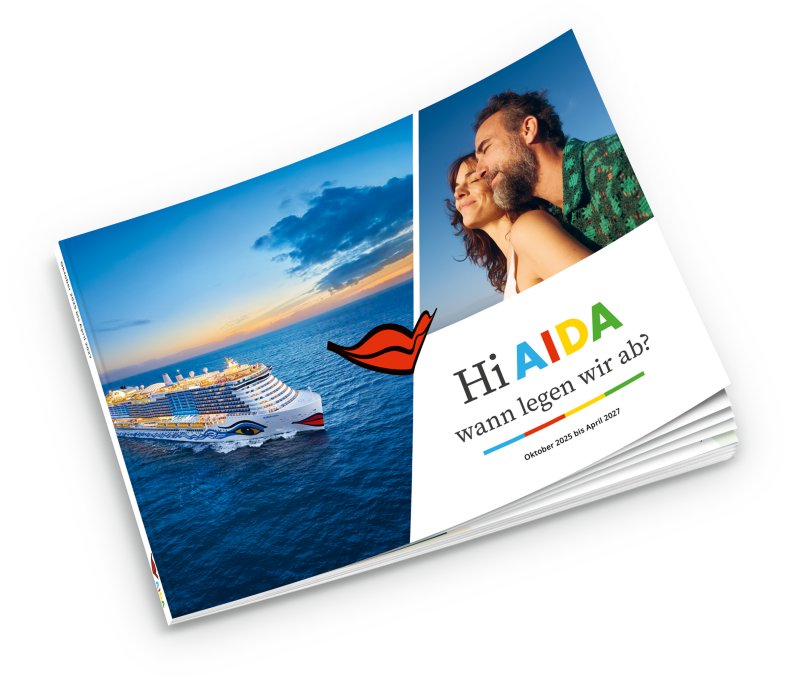 Druckfrisch erschienen: Der AIDA Print-Katalog für Reisen von Oktober 2025 bis April 2027