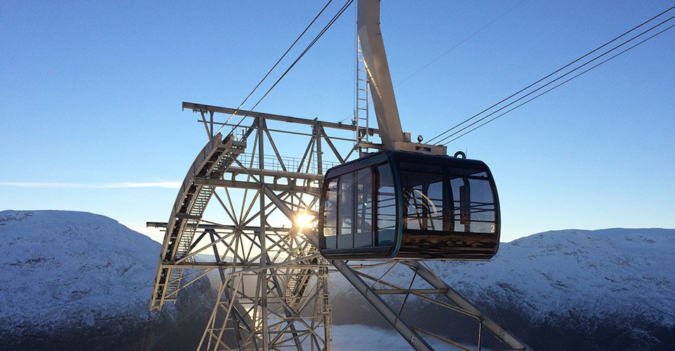 Mit der Seilbahn Hoch hinaus