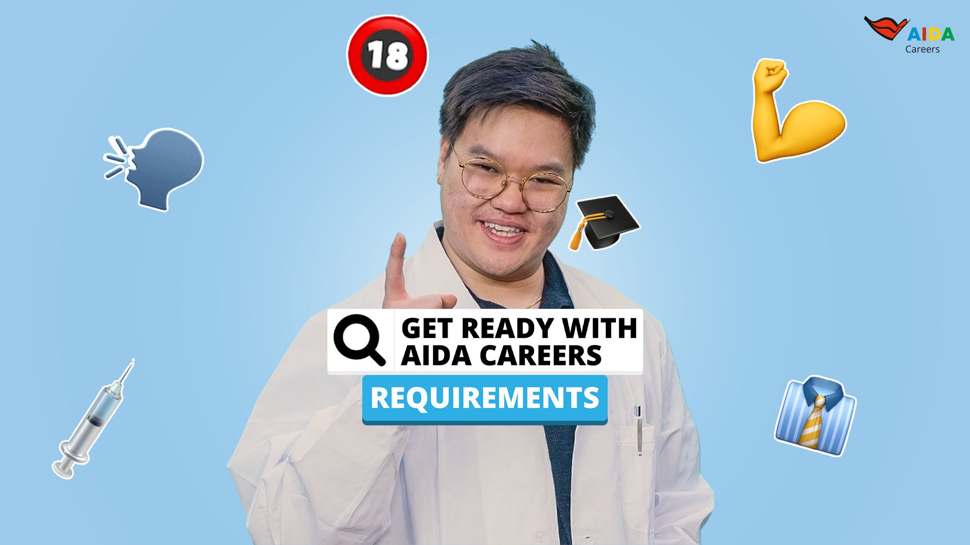 Get ready with AIDA Careers: Requirements