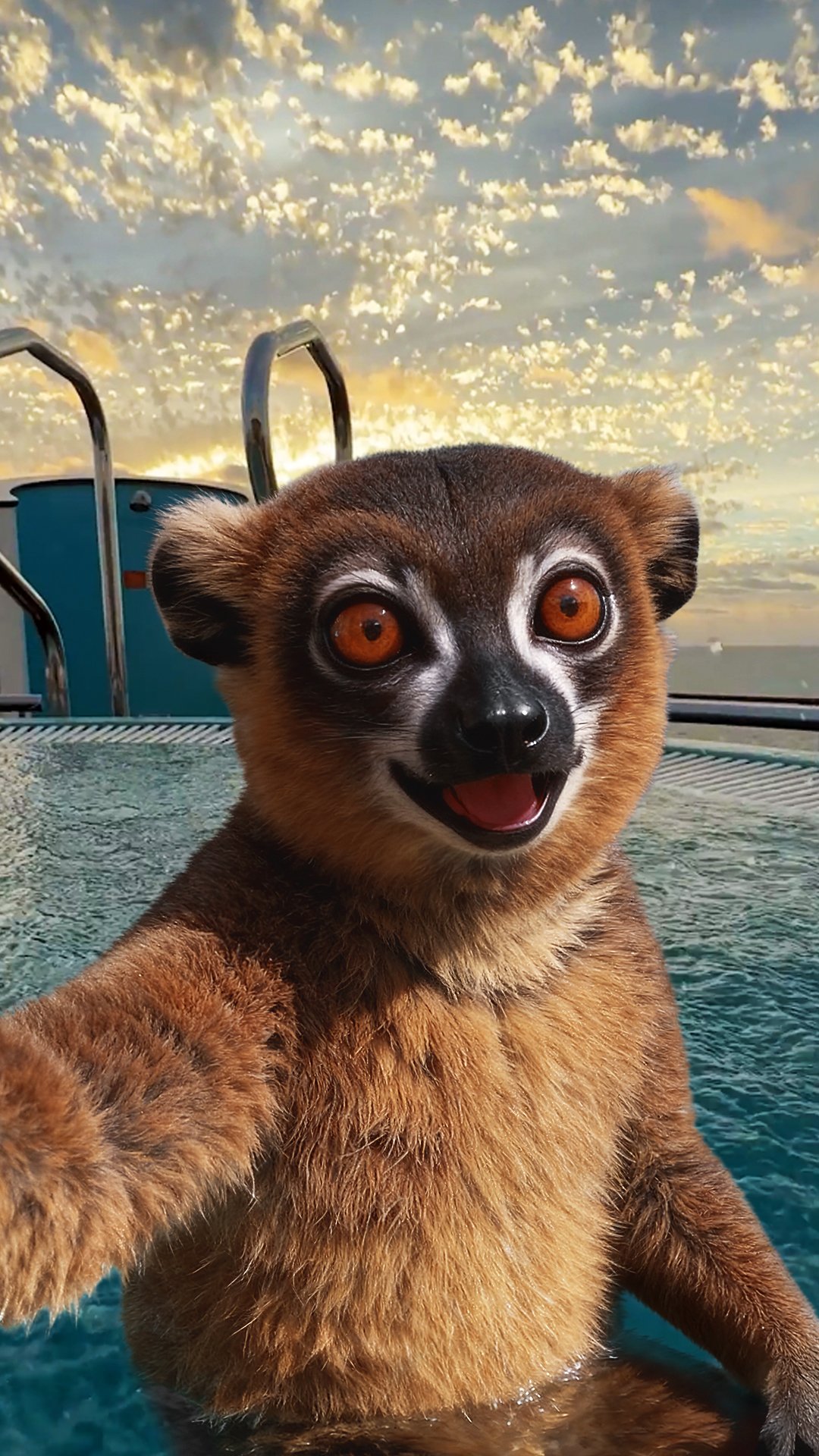 Mädchen tanzt mir Bändern 