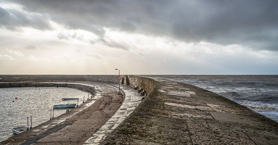 Stormy cloudscape from The Cobb, Lyme Regis 03_01_14