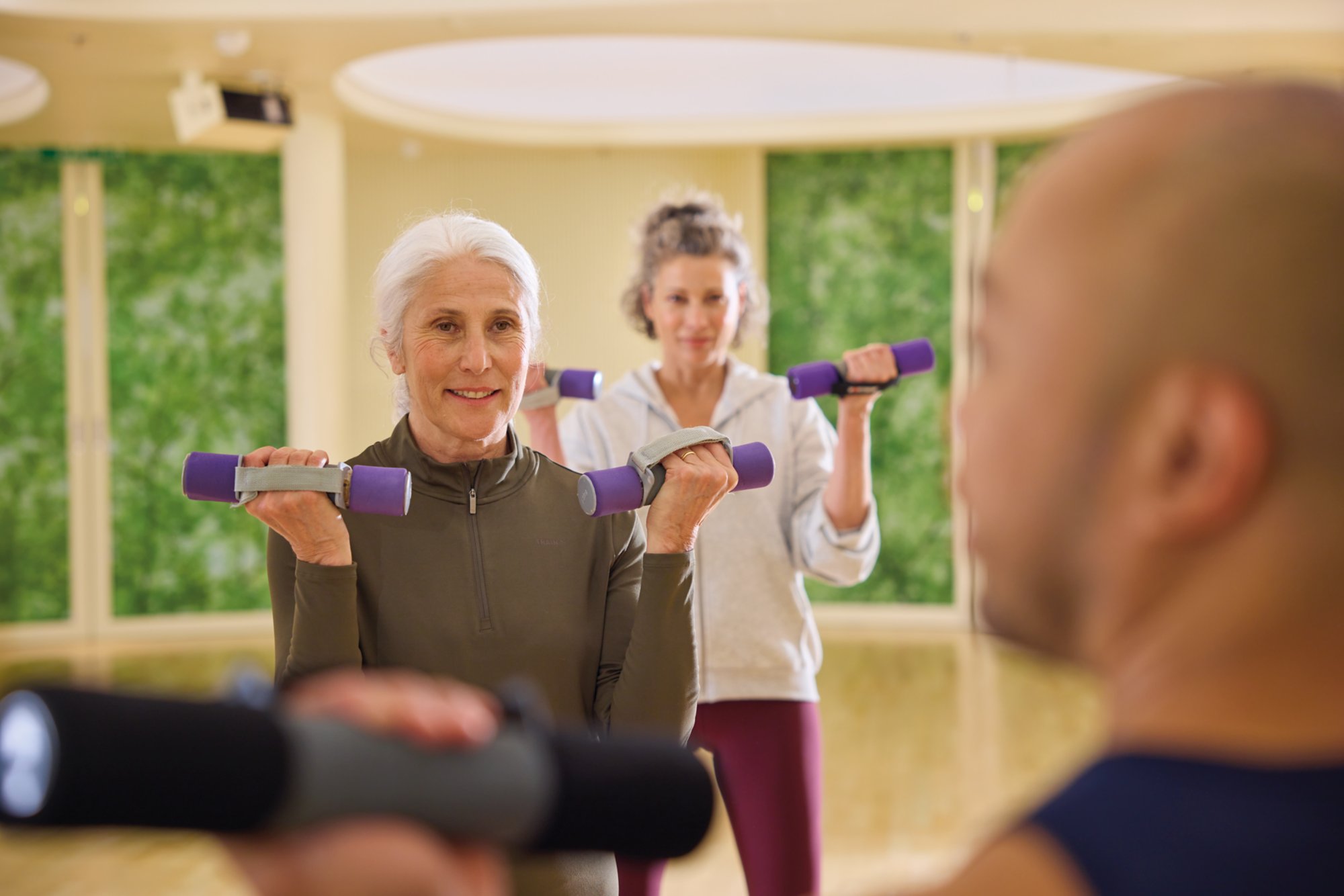 Pilatesgruppe im Fitness