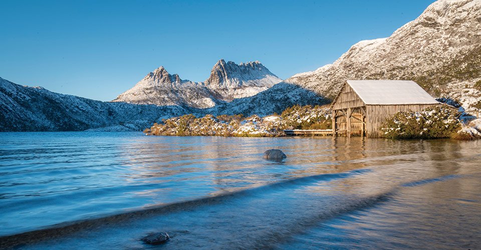 Cradle Mountain in snow