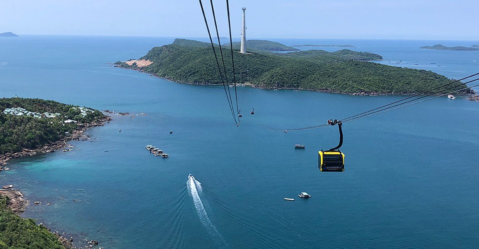 Mit der weltweit längsten Seilbahn zur Insel Hon Thom