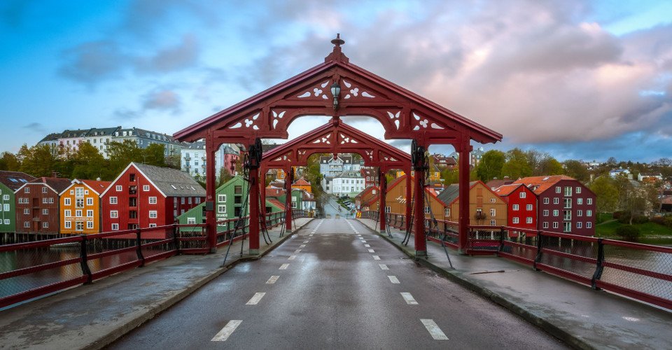 Trondheim zu Wasser und zu Land