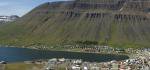 Ísafjörður til vesturs / Isafjordur viewing west.