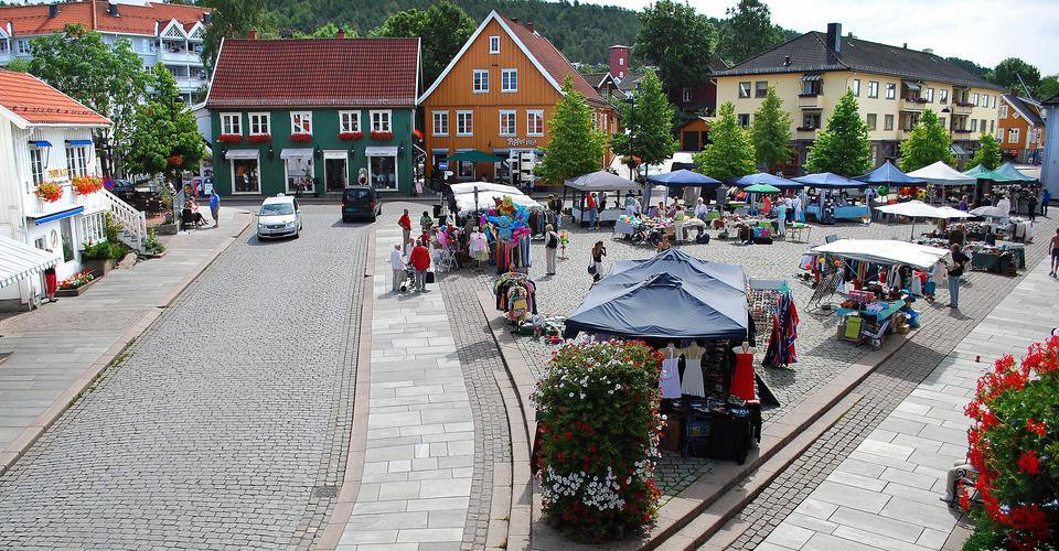 Die malerische Stadt Drobak