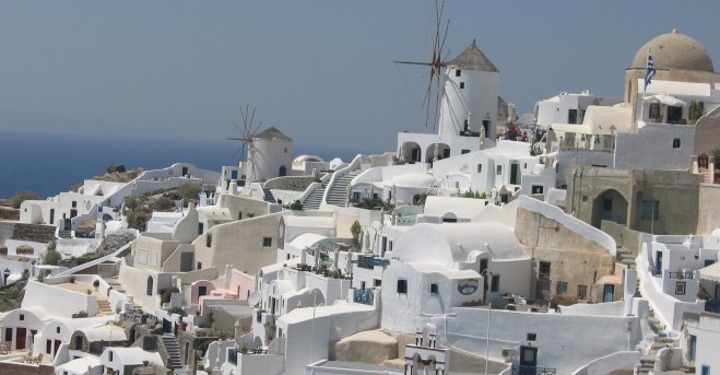 Komm an Land: Santorins schöne Aussichten