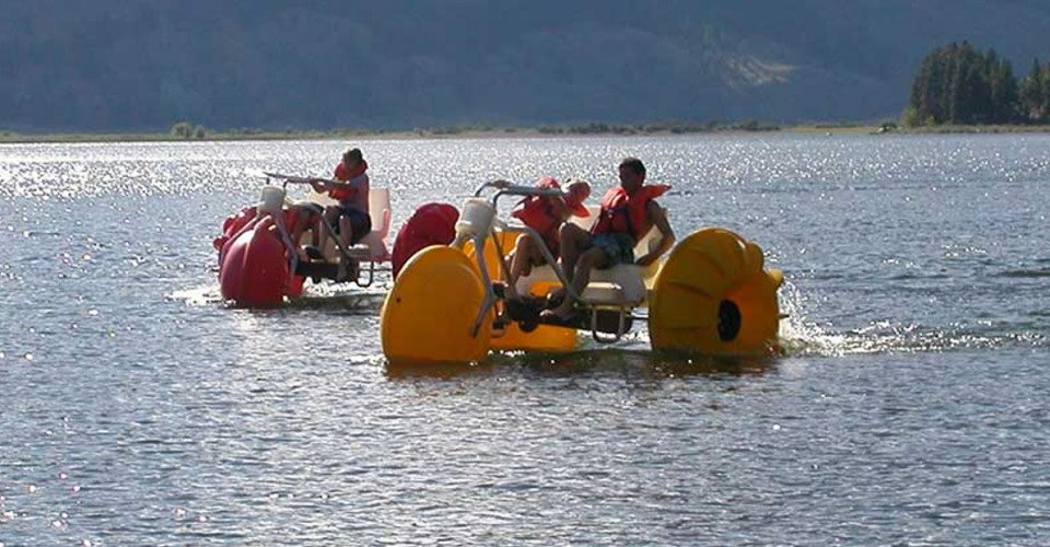 Zu zweit auf dem Hydrobike