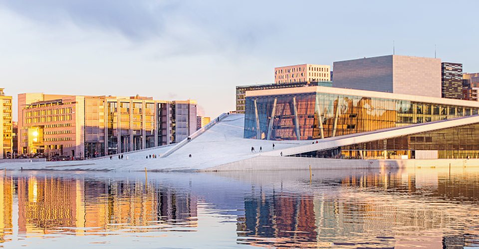 Cityscape of Oslo, Norway.