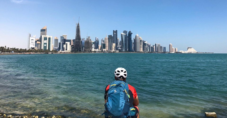 Mit dem Bike durch Doha