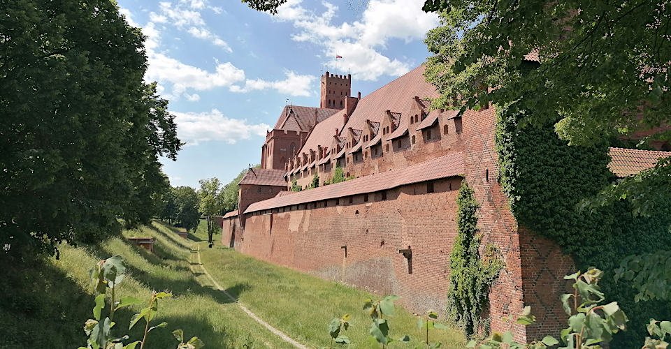 Festung Marienburg und Innenstadt von Danzig