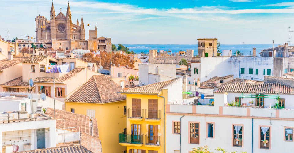Ansicht Palma Mallorca Altstadt Kathedrale