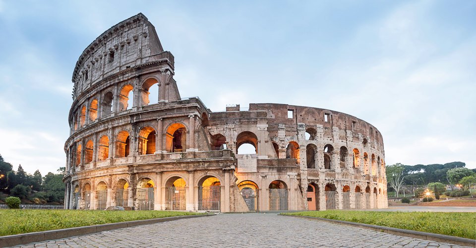 Colosseum at sunrise, Rome, Italy