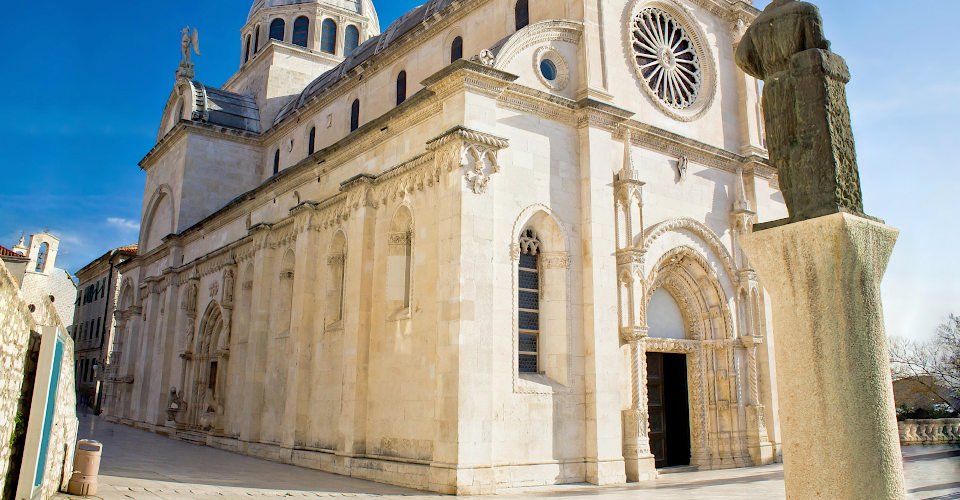 Saint James cathedral in Sibenik - UNESCO world heritage site, Dalmatia, Croatia